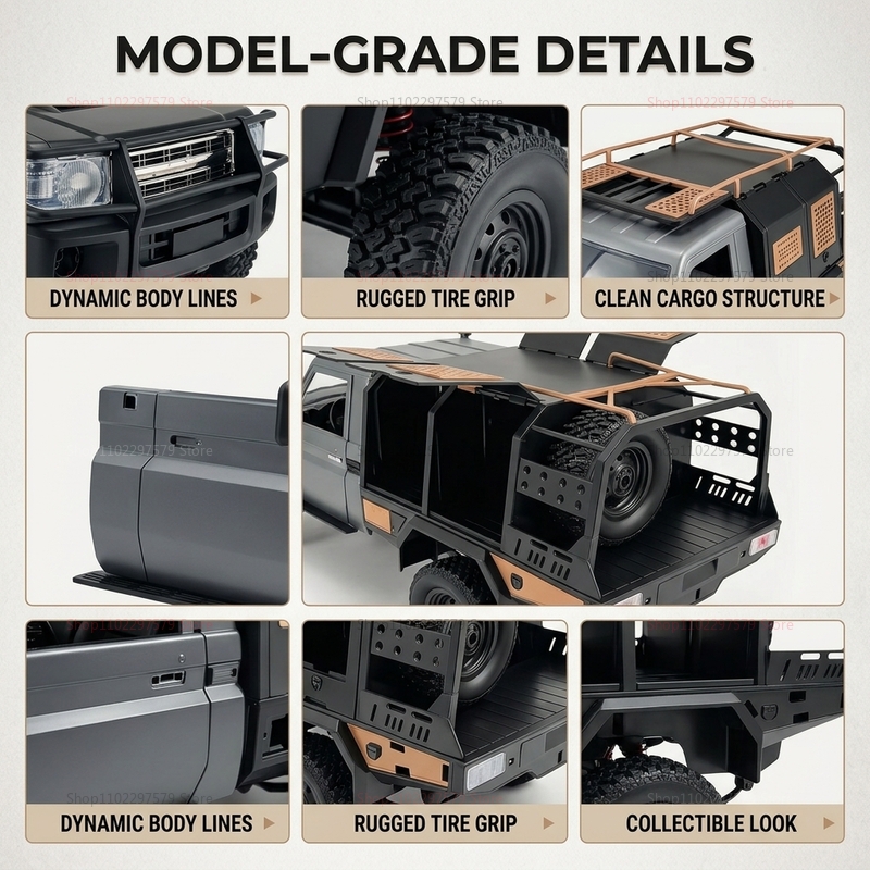 รถบรรทุกออฟโรดบังคับวิทยุ 1:12 - Rc Hobby Land บทวิจารณ์และราคา