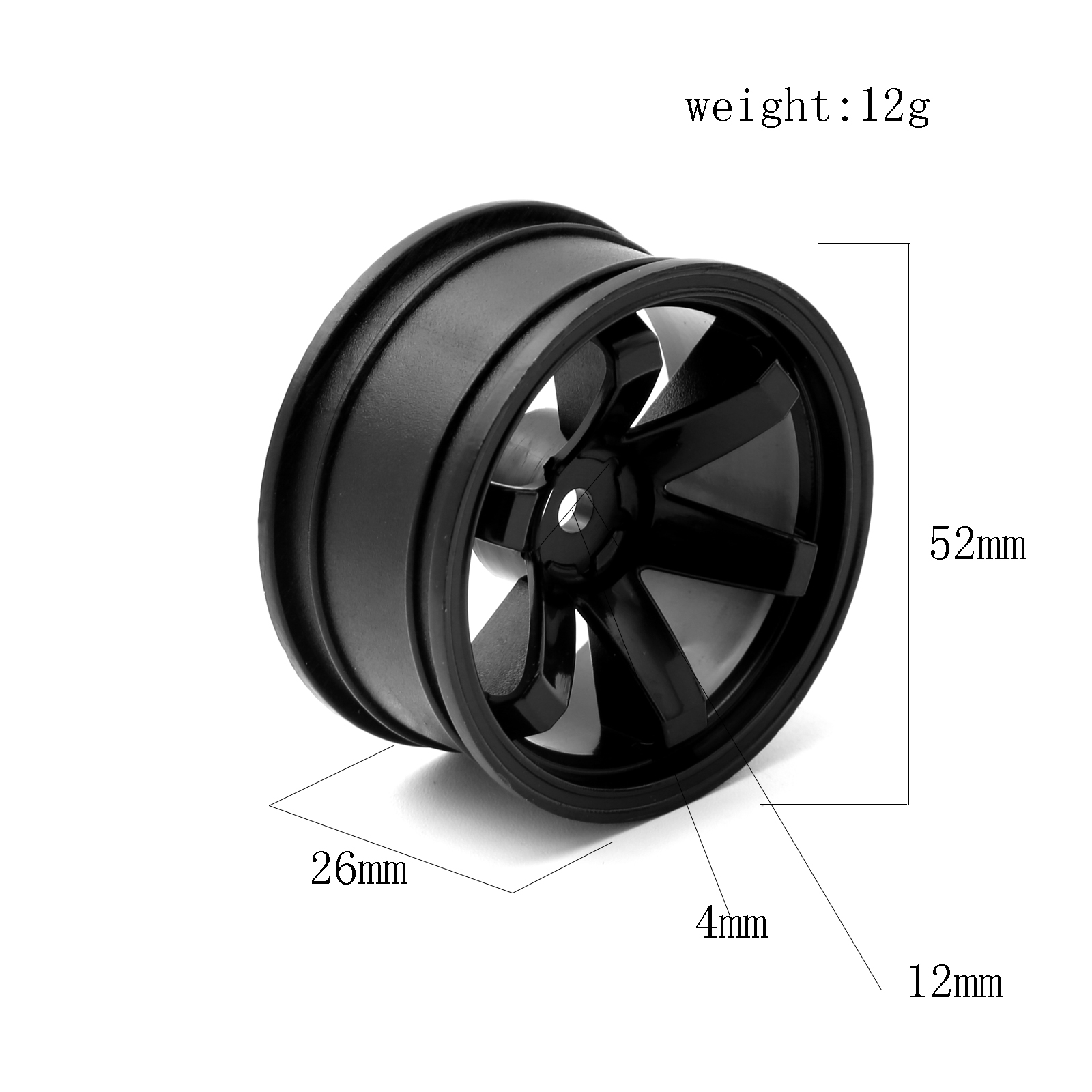 4ชิ้นดุมล้อพลาสติกยางรถแข่งของ - Rc Hobby Toys บทวิจารณ์และราคา